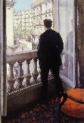 Gustave Caillebotte Young Man at His Window (nn02) oil painting